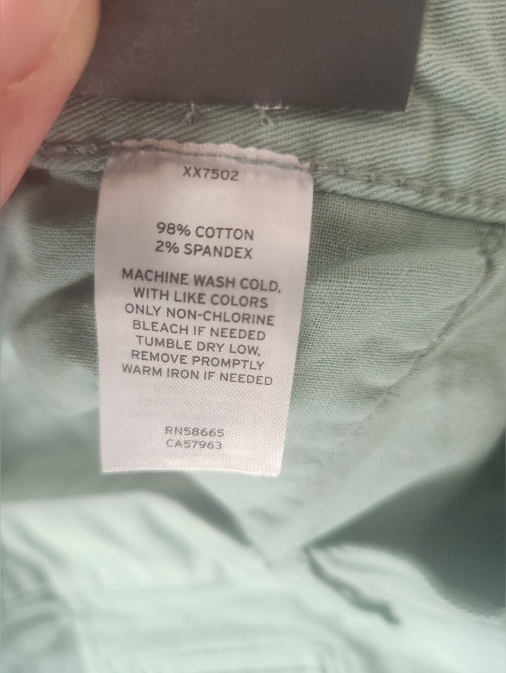 New 14th & Union Men's Light Mint Chino Shorts 36W Slim‎ Fit - Picture 4 of 8
